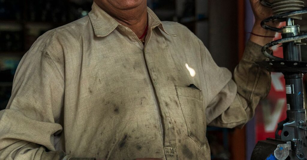 Small manufacturing unit owner at work, funded through a PMEGP loan